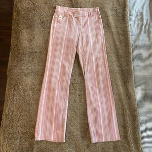 Point Zero flared striped jeans